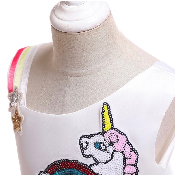 Unicorn 🦄 Princess Birthday Luxury Formal Dress - Picture 3 of 8